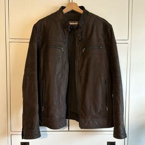 Michael Kors | men’s brown leather jacket